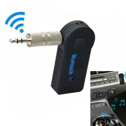 Wireless Bluetooth Receiver Audio Adapter w/Mic For Car Aux JackJF4d7 3.5mm P5X1 - Photo 9/9