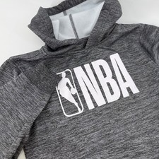 Kids NBA Basketball Hoodie Gray Heather Sweatshirt Youth Size M 10-12