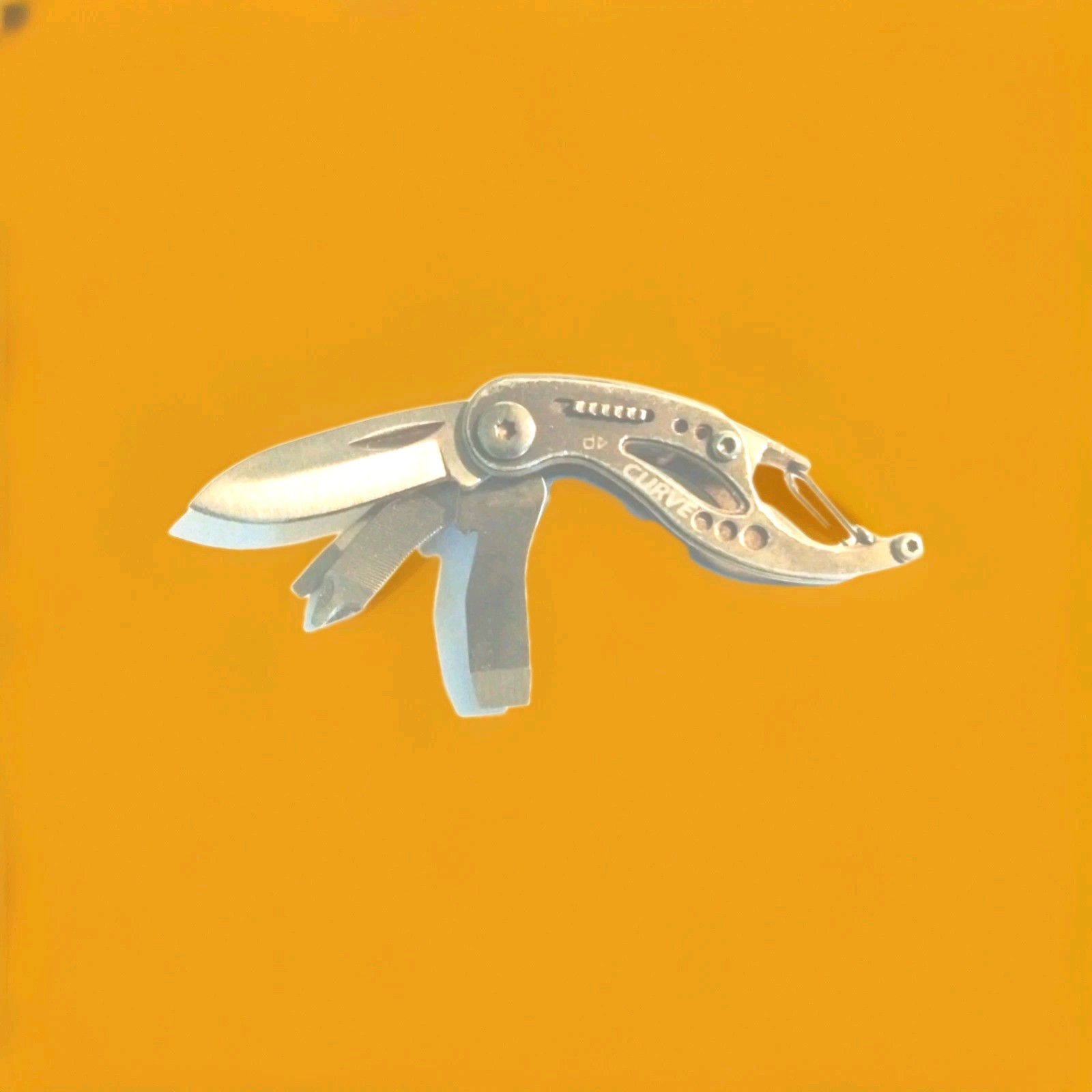 Gerber Curve Multi-Tool Keychain Compatible  Tools 1 oz. Grey 31-000206