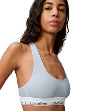 Calvin Klein Women's Modern Cotton Bralette Blue Size M 0442