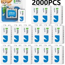 EBL 2000PCS 9V Alkaline Battery 6LR61 9Volt Exp 10 Years Lot