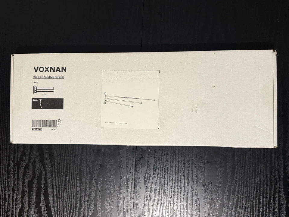 宜家 VOXNAN 毛巾架 3 杆 204.345.49 全新宜家 — 第 2/3 张图片