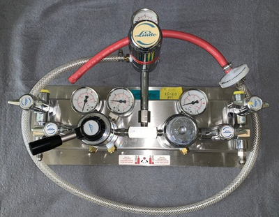 #ad Linde 3x Main Input Gas Panel w Type: A208 Reg. Nice Set Up $355.00