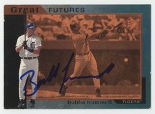 1997 SP Great Futures Bubba Trammell Rookie Auto Detroit Tigers #14 RC Card. rookie card picture