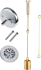 Tub Drain Linkage Assembly with Trip Lever and Strainer Done Cove, Fit for Trip