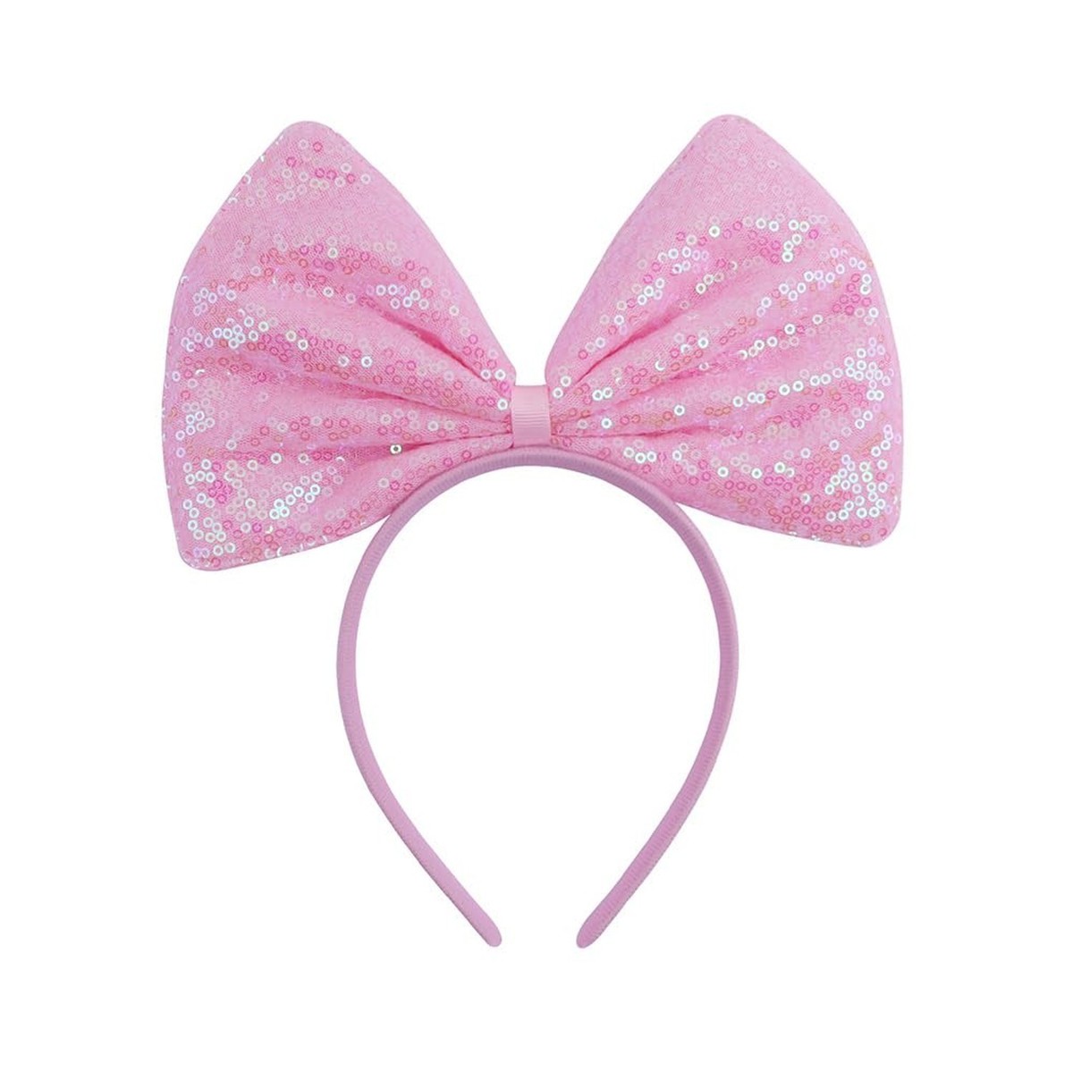 Pink Bowknot Hairband Plastic Women Hair Hoop for Daily Party Cosplay Big Bow Halloween Hair Hoop - Pink Style | Handmade Bow  main image 2