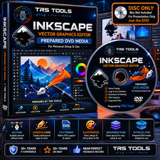 Inkscape DVD Prepared Physical Media Vector Graphics Editor