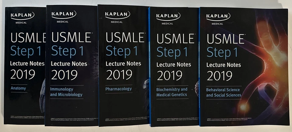 Kaplan USMLE Step 1 Lecture Notes 2019, 5 Books - Image 3 of 3