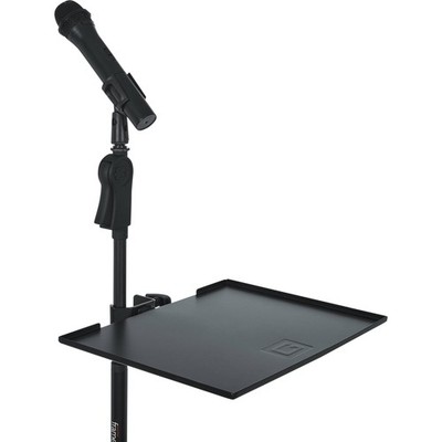 Gator Frameworks GWF-SHLF-1115 Microphone Stand Clamp-On Utility Shelf, 15''x11''