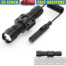 Tactical Flashlight 1200 Lumens Waterproof Remote Switch M-LOK Mount Lightweight