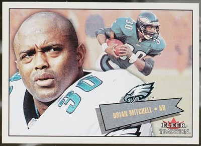 2001 Fleer Tradition #167 Brian Mitchell Football NM