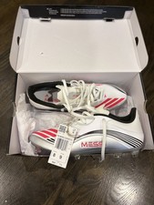 Botines de fútbol Adidas F50 Messi League firmes/multiterreno EE. UU. Hombres 8 mujeres 9