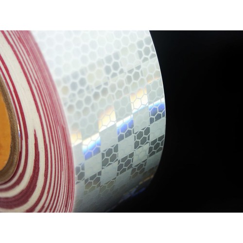 FindTape Microprismatic Reflective Conspicuity Tape: 2 in. x 15 ft. 11 in. Red 7 - Picture 3 of 5