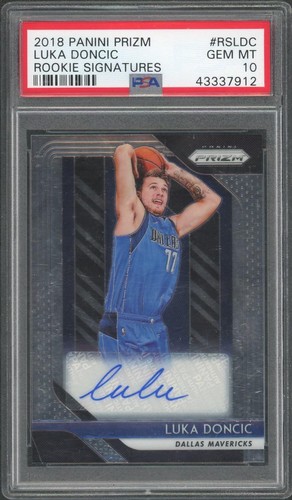 2018-19 Panini Prizm Luka Doncic Rookie Auto #RS-LDC PSA 10