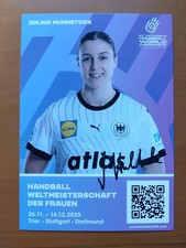 Jolina Huhnstock,Faksimile-Autogr., AK,dt. Handball-Nationalmannschaft,WM 2025🤾