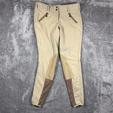 Goode Rider Breeches Womens 32L Tan Khaki Equestrian Horse Riding Pants