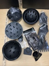Pro Blow Dryer Diffusers + Attachments New Extras Multi Size Baby Lids Gama 10p