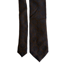 Jos A Bank Signature Collection Neck Tie Silk Brown Floral Men's Career