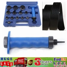 14pcs Hollow Punch Set Belt Leather Hole Maker Gasket Plastic Cutting Kit Tool
