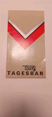 speisekarte ddr Leipzig ,,''TIVOLI''