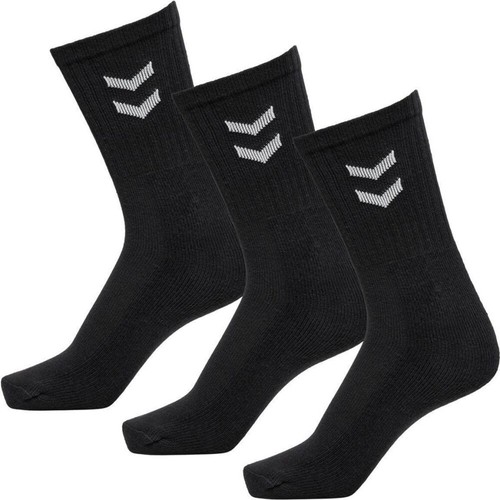 Hummel Básico Calcetines de Deporte 3 Par Regular Ajuste Fitness Ocio Negro Neu - Imagen 1 de 1
