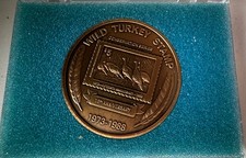 5$Wild Turkey Stamp Coin 15th Anniversary 1973-1988 Conservation Series