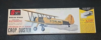 Sterling Crop Duster Flying Model Kit 22''WS See Details! Factory Sealed!