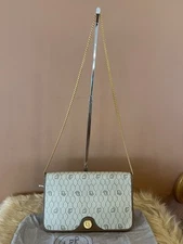 Christian Dior Vintage Beige Honeycomb Shoulder Bag Clutch Unused With Tag