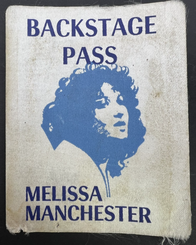 Super seltener Original Melissa Manchester 1973-74 Tour Backstage Pass - Bild 1 von 2