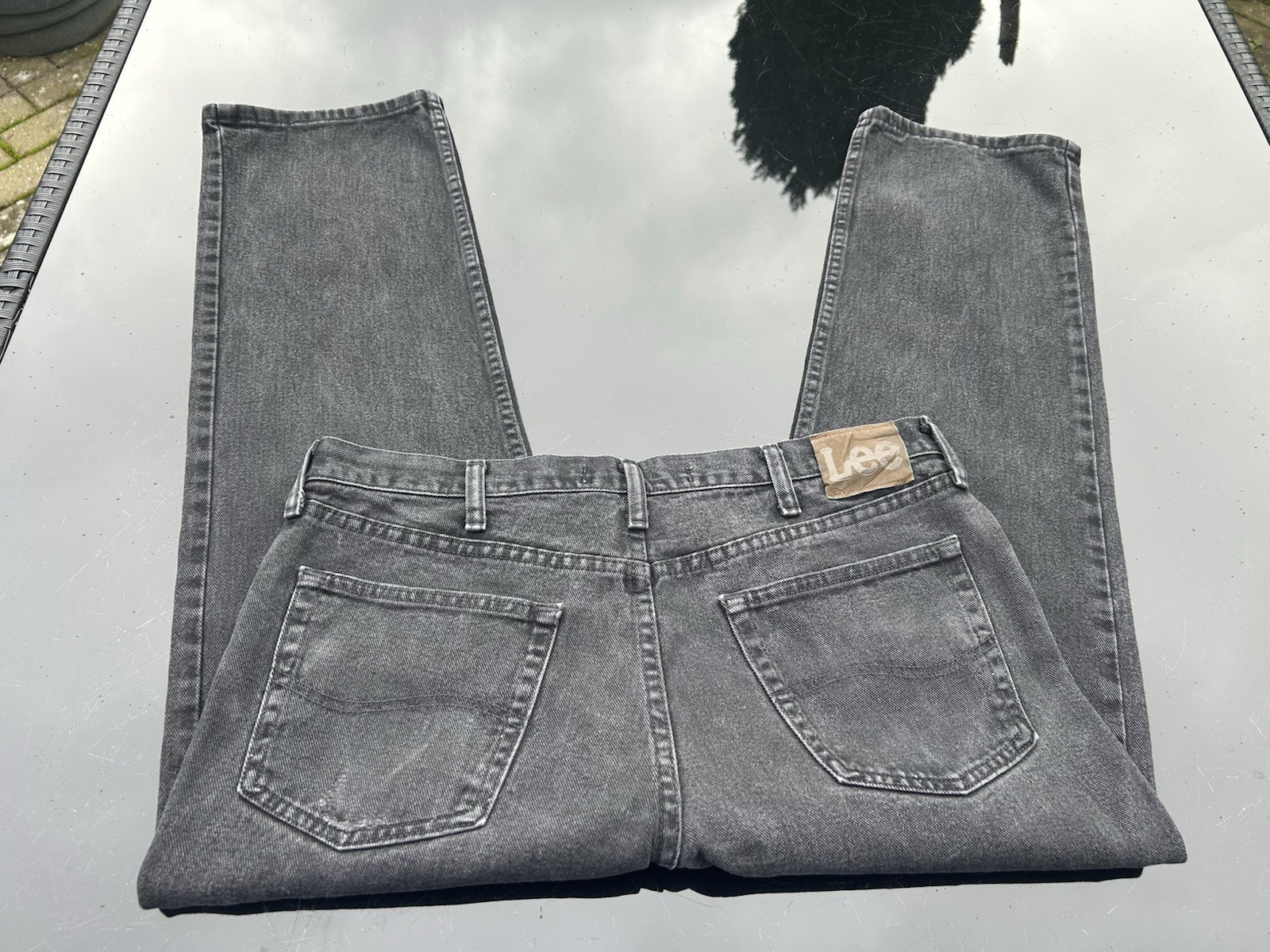 Lee Regular Fit Jeans Waist Size 36in Inside Leg 29in 100% Cotton In Black thumbnail 5