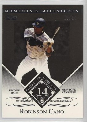 2007 Topps Moments & Milestones Black 8/29 Robinson Cano #156 4g8
