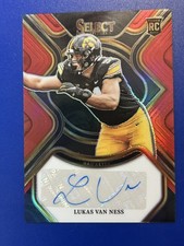 2023 Select Draft Picks - Rookie Signatures Lukas Van Ness #RS-LVN Red Prizm