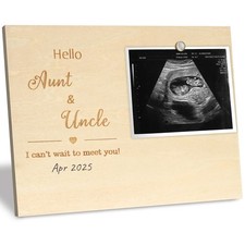 Ultrasound Picture Frame Announcement Baby Sonogram Aunt Uncle Pregnancy