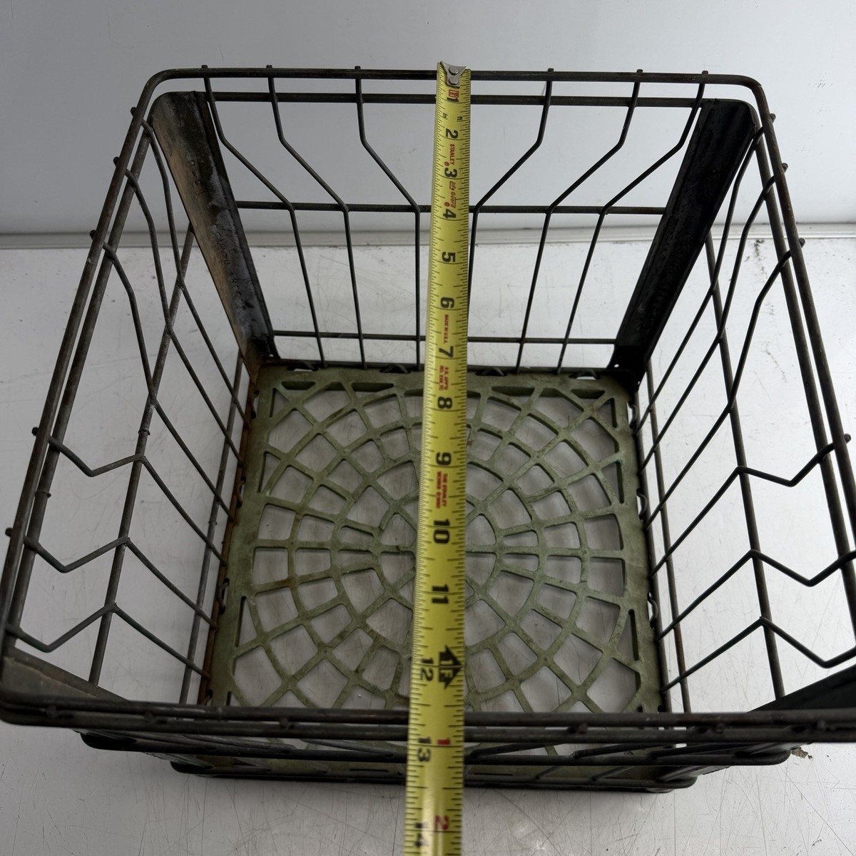 Vintage 1967 Metal Milk Crate Lehigh Valley Cumberland Industrial