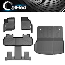 Floor Mats & Trunk Mat for 2024-2025 Chevrolet Traverse 7-Seater TPE All Weather