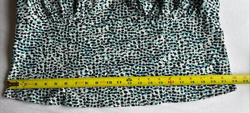 Eloquii Elements 20 Blouse Top Short Puffy Sleeve Bust Accent Mild Crop - Picture 9 of 11