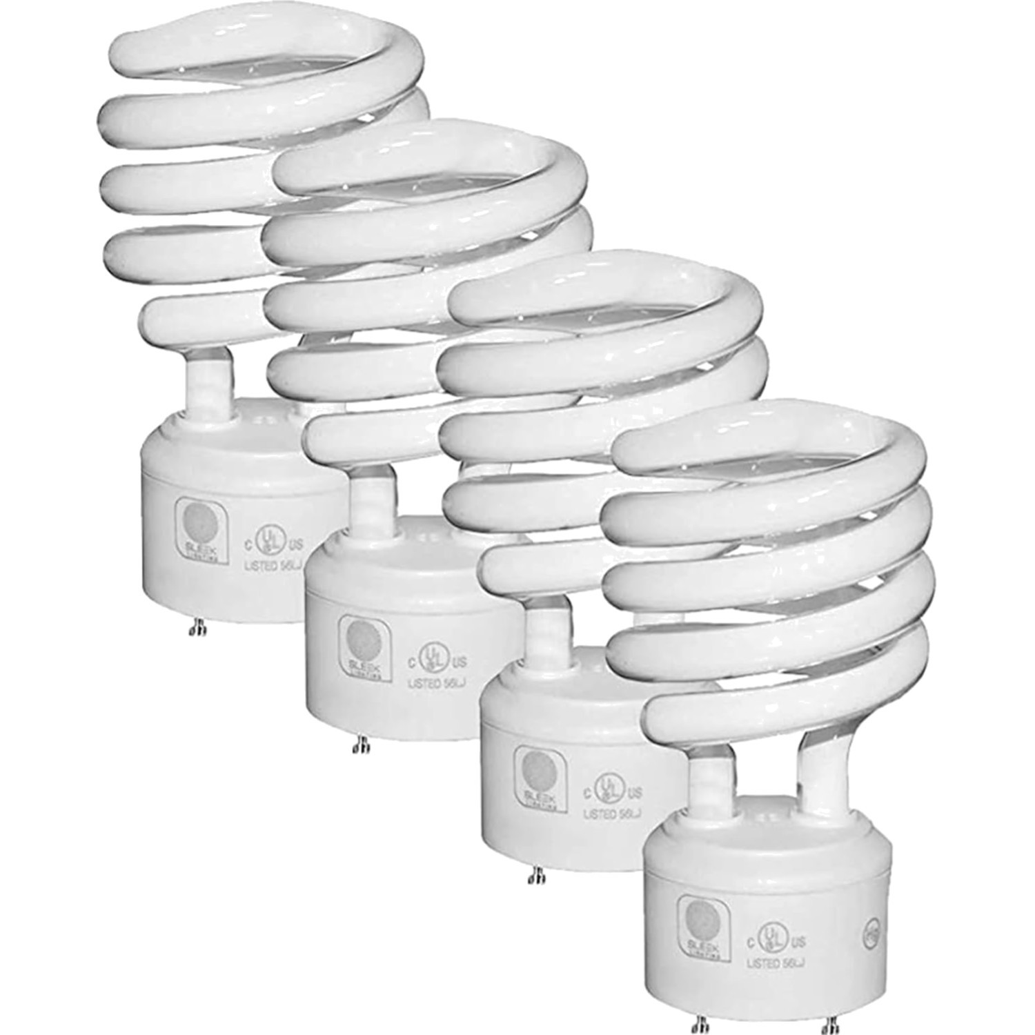 23w Cfl Spiral Indoor Light Bulbs 2700k 1600lm 4 Pack