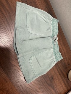 Cat & Jack XS 4/5 Green Skort With Drawstring Pockets