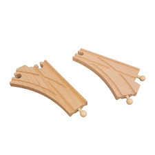 BRIO CURVED SWITCHING TRACKS 33346 Wooden Railway Switch L-90