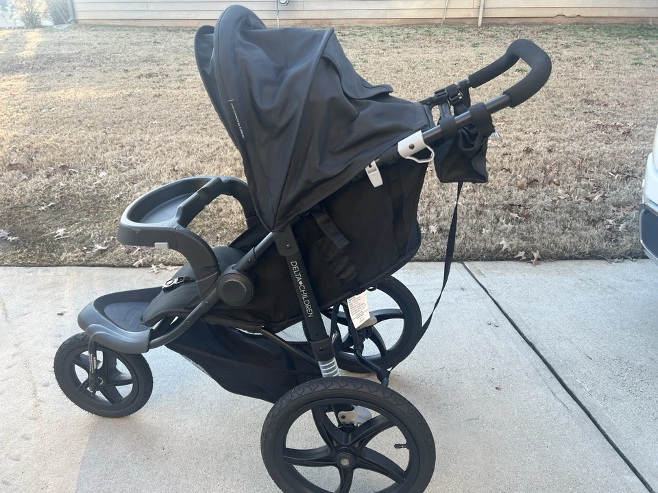 Cochecito Jogger Baby Trend JG94068 Expedition LX Negro Niebla - Negro Foto 4 de 4