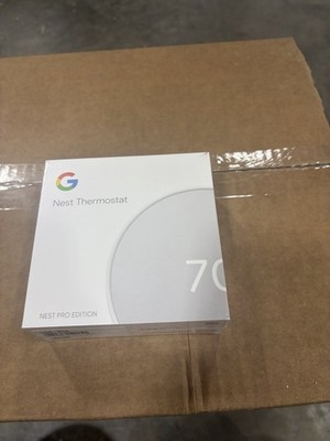Google Nest Wi-Fi Thermostat G4CVZ Color-Snow NIB