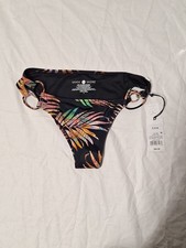 Shade  Shore Womens S 4-6 High Waist High Leg Extra Cheeky Bikini Bottom