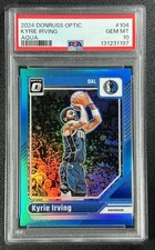 KYRIE IRVING PSA 10 2024-25 PANINI DONRUSS OPTIC #104 AQUA PRIZM 136/225