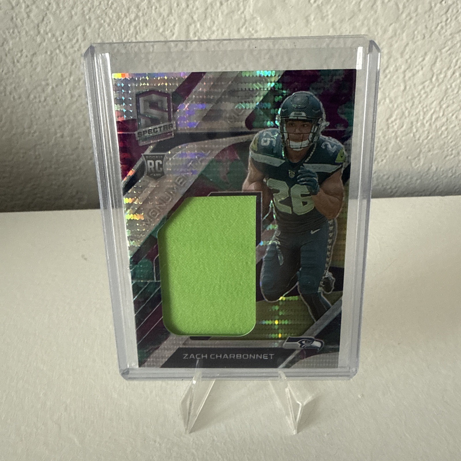 Zach Charbonnet Panini Spectra Monumental Memorabilia #MMEZAC Celestial