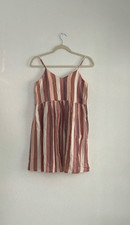 Madewell Women’s Multicolor Ruffle-waist Babydoll Cami Mini Dress Size XS