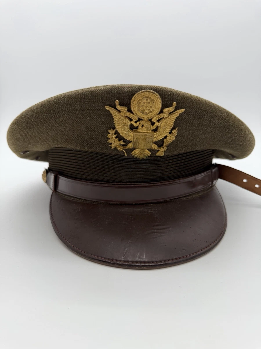 Preços baixos em Ww2 Guerra Mundial Oficiais Cap nos EUA Capacetes