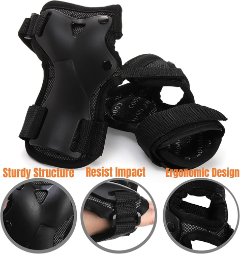 Wrist Guard for Roller Skating and Skateboarding, Wrist Protector (1 Pair) with - Picture 3 of 12