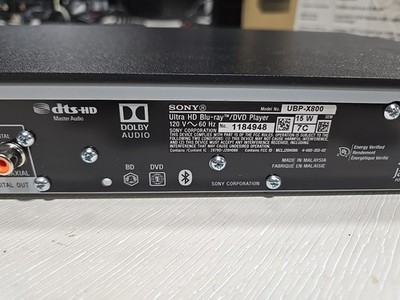 レコーダー SONY UBP-X800 Sony UBP-X800: Multi Region 4K Blu-Ray Player - Bombay Electronics