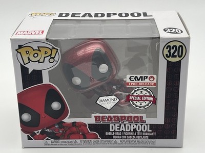 Funko Pop Marvel Deadpool #320 EMP Pre Release Diamond Special Edition