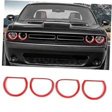 Headlight Lamp Cover for Challenger Accessories, Front Headlight Cover Red
